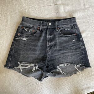 AEO Black Jean Shorts